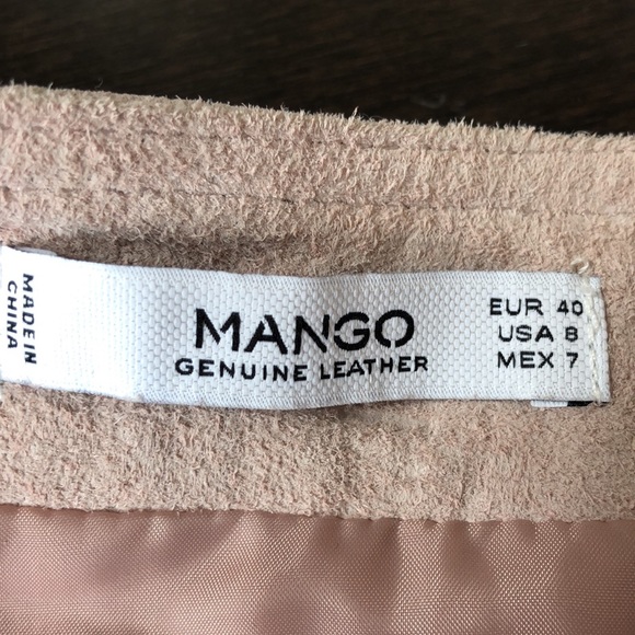 🌺MANGO leather/suede skirt - Picture 5 of 13